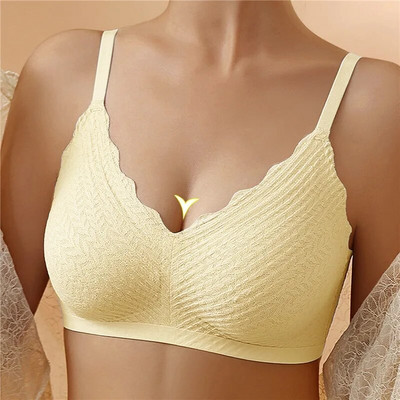 2023 Sutien Push Up fără sudură de vară pentru femei Sutien Lenjerie de corp sexy Bralette fără sârmă Lenjerie pentru femei Sutien intim în V adânc