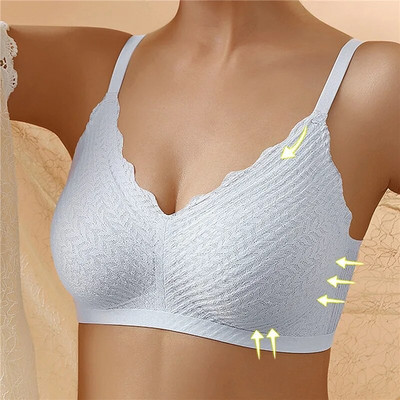 2023 Sutien Push Up fără sudură de vară pentru femei Sutien Lenjerie de corp sexy Bralette fără sârmă Lenjerie pentru femei Sutien intim în V adânc
