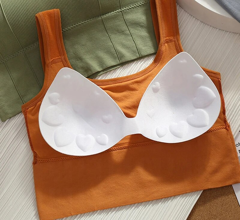 Uus Beauty Back Yoga rinnahoidja naiste spordijõusaali treeningrinnahoidja, hingav Fitness naiste õmblusteta kärbitud top Push Up Bralette spordirinnahoidja