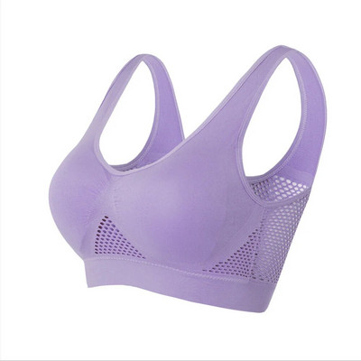 Mesh fără cusături Sutiene sport pentru femei, fitness, sală de gimnastică, alergare, lenjerie de corp, sutien rezistent la șocuri, fără fir 6XL, mai mare, crop top, sutien de yoga respirabil