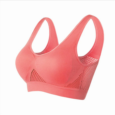 Mesh fără cusături Sutiene sport pentru femei, fitness, sală de gimnastică, alergare, lenjerie de corp, sutien rezistent la șocuri, fără fir 6XL, mai mare, crop top, sutien de yoga respirabil