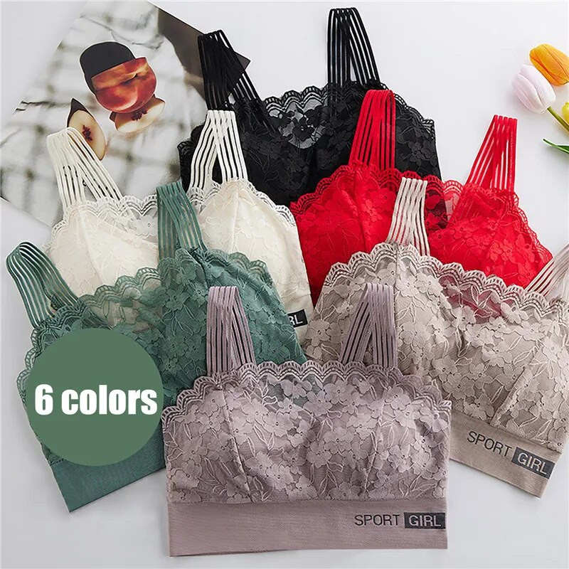 Seksuali nėriniuota moteriška liemenėlė, maža krūtinė, surenkama nuo smukimo besiūlė sportinė graži nugara Moteriški apatiniai, atsparūs smūgiams, apvyniota krūtinė