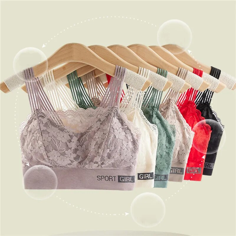 Seksuali nėriniuota moteriška liemenėlė, maža krūtinė, surenkama nuo smukimo besiūlė sportinė graži nugara Moteriški apatiniai, atsparūs smūgiams, apvyniota krūtinė