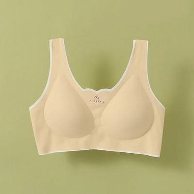 Prozračni grudnjak s punom košaricom, bešavni grudnjak s grudnjakom za žene, gornji dio grudnjaka bez žica za sportske grudnjake, donje rublje za jogu, prsluk za fitness