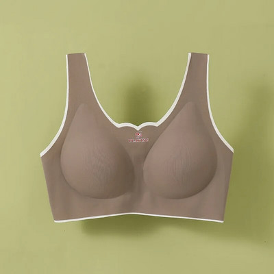 Prozračni grudnjak s punom košaricom, bešavni grudnjak s grudnjakom za žene, gornji dio grudnjaka bez žica za sportske grudnjake, donje rublje za jogu, prsluk za fitness