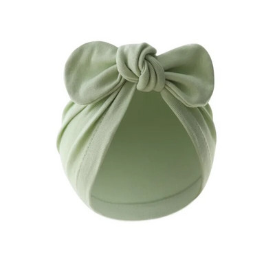 Turban μωρό για κορίτσια αγόρια Καπέλο Χαριτωμένο λουλούδι κόμπος κουνελάκι Αυτιά Καπέλο Βαμβακερά Νεογέννητα καπέλα για Παιδιά Βρεφικά αξεσουάρ μαλλιών