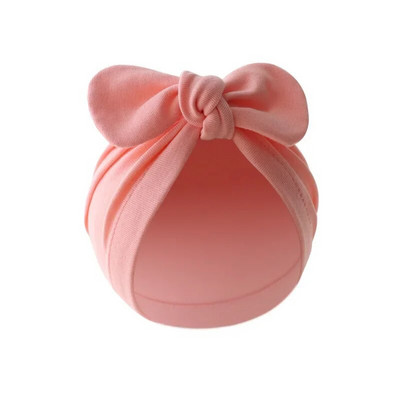 Turban μωρό για κορίτσια αγόρια Καπέλο Χαριτωμένο λουλούδι κόμπος κουνελάκι Αυτιά Καπέλο Βαμβακερά Νεογέννητα καπέλα για Παιδιά Βρεφικά αξεσουάρ μαλλιών