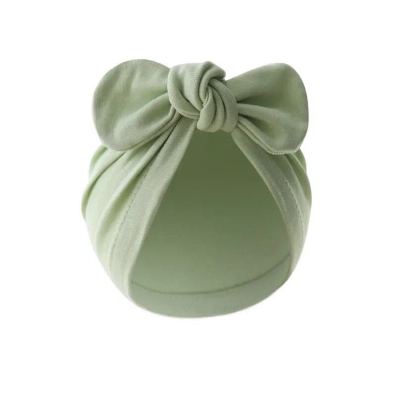 Turban μωρό για κορίτσια αγόρια Καπέλο Χαριτωμένο λουλούδι κόμπος κουνελάκι Αυτιά Καπέλο Βαμβακερά Νεογέννητα καπέλα για Παιδιά Βρεφικά αξεσουάρ μαλλιών