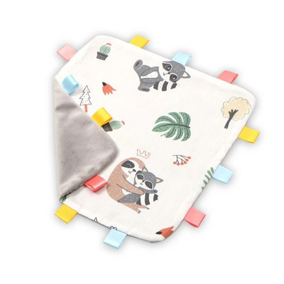 Upokojujúci uterák pre novorodencov, farebné bezpečnostné štítky, deka, upokojujúca senzorická mäkká deka pre novorodencov a batoľatá, darček