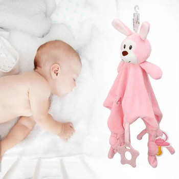 Baby Infant Animal Soothe Appease Towel Анимационни плюшени играчки Bear Rabbits Appease Dolls For Newbrons Мека пълнена утешителна кърпа
