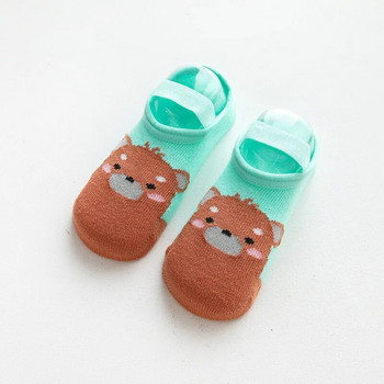 Бебешки чорапи за новородено Анимационни бебешки чорапи за момчета Противоплъзгащи се чорапи за момичета Ежедневни памучни бебешки обувки за стая Есен