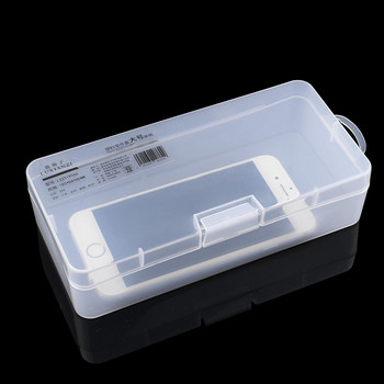 LUXIANZI Преносим пластмасов органайзер Кутия за малки неща Части Винтове Контейнер Кутия с инструменти Преносима кутия за инструменти за бижута Кутия за съхранение