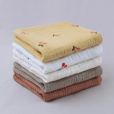 Kūdikių rankšluostis 23x23 cm muslino rankšluosčio nosinės Dviejų sluoksnių rankšluostis 2 sluoksnių marlės skalbimo servetėlės