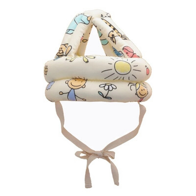 Προστατευτικό καπέλο κεφαλής για κοριτσάκια αγόρια Μάθετε να περπατάτε Ρυθμιζόμενο μέγεθος Headguard Anti-Fall Κράνος για μωρά