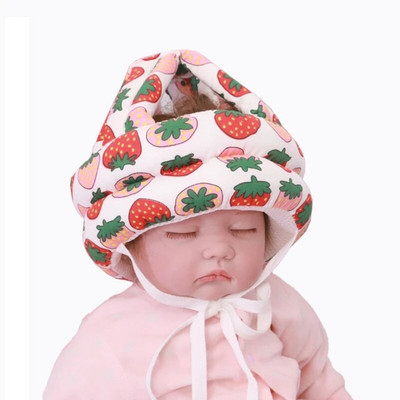 Προστατευτικό καπέλο κεφαλής για κοριτσάκια αγόρια Μάθετε να περπατάτε Ρυθμιζόμενο μέγεθος Headguard Anti-Fall Κράνος για μωρά