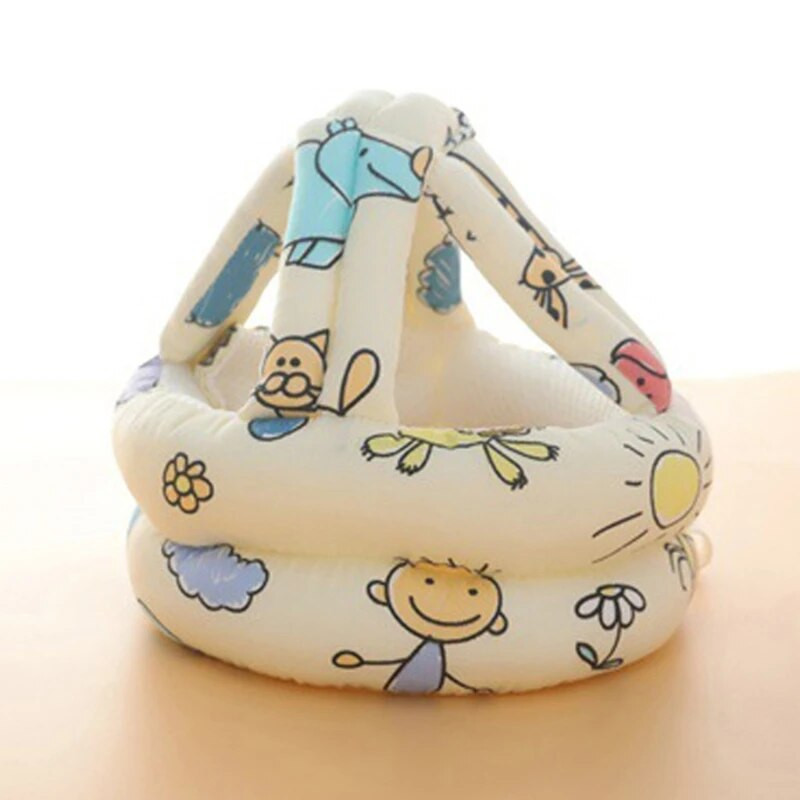 Προστατευτικό καπέλο κεφαλής για κοριτσάκια αγόρια Μάθετε να περπατάτε Ρυθμιζόμενο μέγεθος Headguard Anti-Fall Κράνος για μωρά