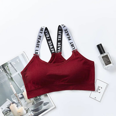 Sutien sport elastic Sutien sport pentru femei fără inel de oțel Absorbție de transpirație Uscare rapidă Piele confortabilă Lenjerie de corp la modă