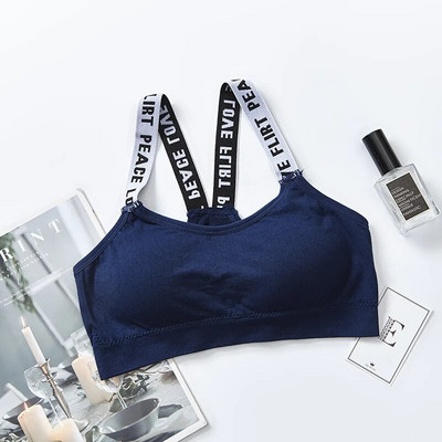 Sutien sport elastic Sutien sport pentru femei fără inel de oțel Absorbție de transpirație Uscare rapidă Piele confortabilă Lenjerie de corp la modă