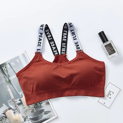 Sutien sport elastic Sutien sport pentru femei fără inel de oțel Absorbție de transpirație Uscare rapidă Piele confortabilă Lenjerie de corp la modă