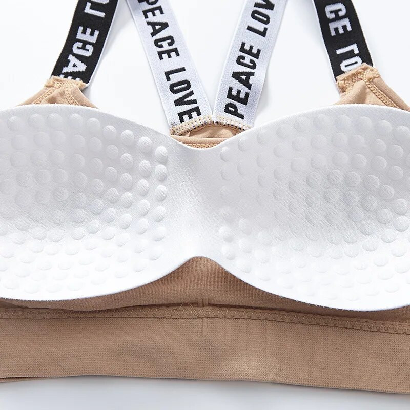 Ελαστικό αθλητικό σουτιέν Sling Top Γυναικείο αθλητικό σουτιέν χωρίς ατσάλινο δαχτυλίδι Απορρόφηση ιδρώτα γρήγορου στεγνώματος Άνετο δέρμα Μόδα εσώρουχα