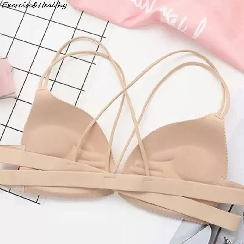 Секси бельо за момичета, деца, памук, дантела, безжичен тренировъчен сутиен, тийнейджърско меко дишащо бельо, пубертетно облекло
