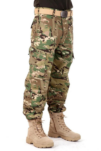 Ανδρικά παντελόνια καμουφλάζ Στρατιωτικά παντελόνια φορτίου μάχης Swat σε εξωτερικούς χώρους Ανδρικό παντελόνι Tactical Camo αναρρίχησης XS-XXL Plus Size