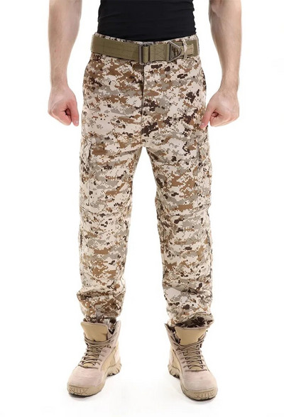 Pantaloni de camuflaj pentru bărbați Pantaloni cargo de luptă militară pentru bărbați, în aer liber, tactici, pentru alpinism, pantaloni de camping XS-XXL Plus Size