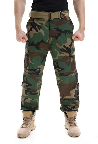 Pantaloni de camuflaj pentru bărbați Pantaloni cargo de luptă militară pentru bărbați, în aer liber, tactici, pentru alpinism, pantaloni de camping XS-XXL Plus Size