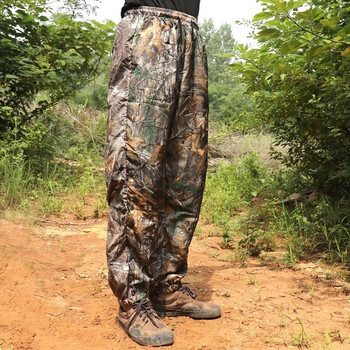 Ултра тънки дишащи пълни панталони за лов и риболов Летни панталони с камуфлажен камуфлаж против комари Bionic Camouflage Ghillie Дълги панталони