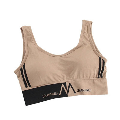 Μ γράμμα Γυναικεία μόδα Casual Show Λεπτά εσώρουχα γιόγκα Γυναικεία αθλητικά σουτιέν Fitness Κορυφαίο αθλητικό τοπ γιλέκο ομορφιάς πίσω γιλέκο σουτιέν γιόγκα