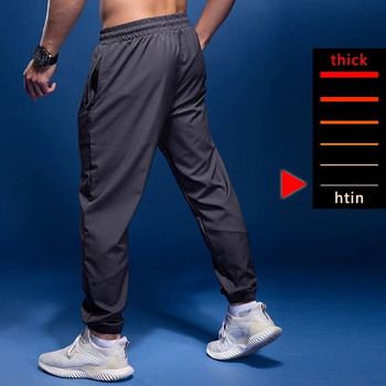 Τσέπες με φερμουάρ Λεπτό αθλητικό παντελόνι Ανδρικό καλοκαιρινό παντελόνι για τρέξιμο Υπαίθρια προπόνηση ποδοσφαίρου Τζόκινγκ παντελόνι γυμναστικής