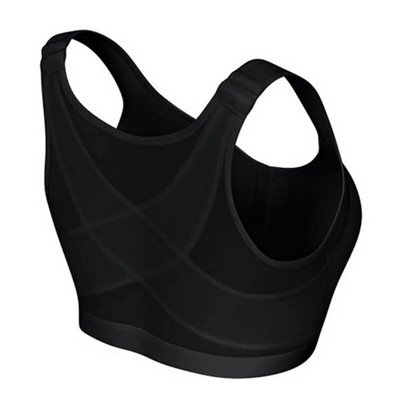 Sutien sport pentru femei de dimensiuni mari, adunat fără inel de oțel pentru yoga, vestă de fitness pentru alergare, cu fermoar în față, maiuu, maiuu, lenjerie de corp