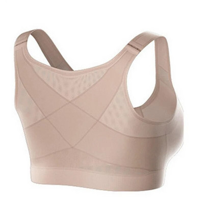 Sutien sport pentru femei de dimensiuni mari, adunat fără inel de oțel pentru yoga, vestă de fitness pentru alergare, cu fermoar în față, maiuu, maiuu, lenjerie de corp