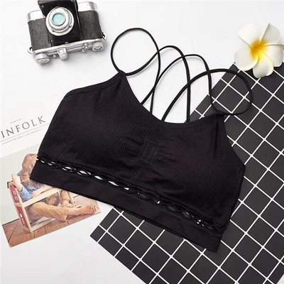 Αθλητικό σουτιέν 3 χρωμάτων Αθλητικά Push Up Αθλητικά σουτιέν για γυμναστήριο Τρέξιμο Γυναικείο Αθλητικό μπλουζάκι γιόγκα χωρίς ραφή με επένδυση