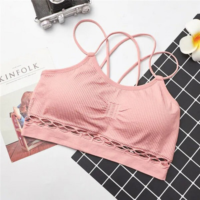 Αθλητικό σουτιέν 3 χρωμάτων Αθλητικά Push Up Αθλητικά σουτιέν για γυμναστήριο Τρέξιμο Γυναικείο Αθλητικό μπλουζάκι γιόγκα χωρίς ραφή με επένδυση