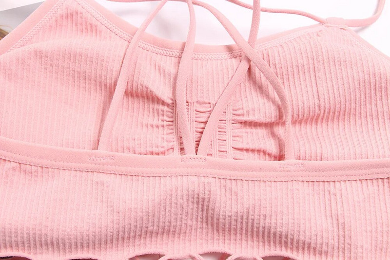 Αθλητικό σουτιέν 3 χρωμάτων Αθλητικά Push Up Αθλητικά σουτιέν για γυμναστήριο Τρέξιμο Γυναικείο Αθλητικό μπλουζάκι γιόγκα χωρίς ραφή με επένδυση