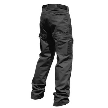 Мъжки карго панталони с множество джобове Работни панталони Ежедневни тактически панталони Мъжки връхни дрехи Прави есенни зимни износоустойчиви панталони