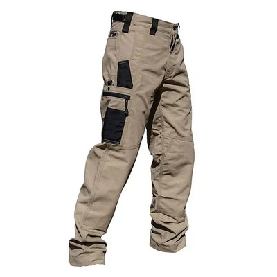Ανδρικό παντελόνι Cargo Παντελόνι εργασίας με πολλές τσέπες Casual Tactical Παντελόνι Ανδρικό ίσιο φθινόπωρο Παντελόνι που αντιστέκεται στη φθορά
