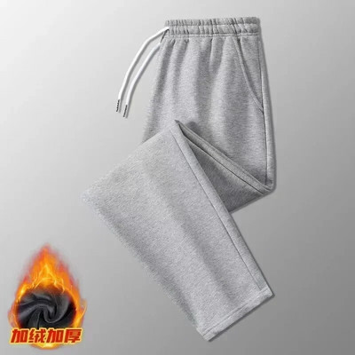 Pantaloni din fleece de iarnă Pantaloni termici groși și caldi pentru bărbați Pantaloni de fitness cu șnur Pantaloni de sport pentru jogging Pantaloni de sport pentru gimnastică Alergare Fitness Leggings