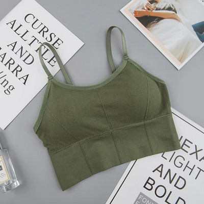 Sutien sport pentru femei spate Uscare rapidă Căptușit rezistent la șocuri Sală de gimnastică Fitness Alergare Sport Sutien Topuri Sutiene Push Up Crop Top