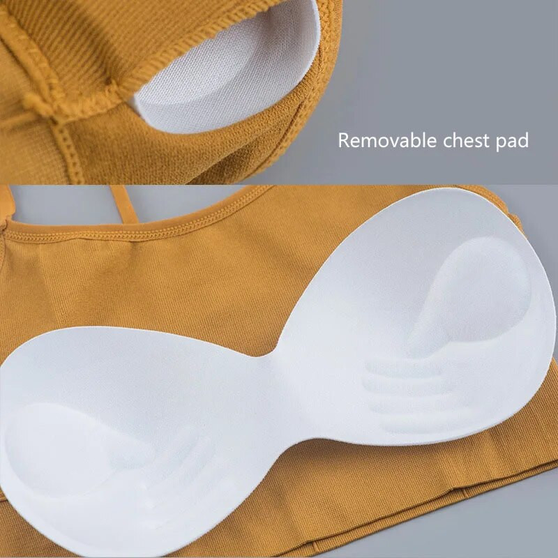 Naiste spordirinnahoidja seljatugi Kiire kuiv polsterdatud põrutuskindel jõusaal Fitness Jooks Sport rinnahoidjad Push Up rinnahoidjad Crop Top