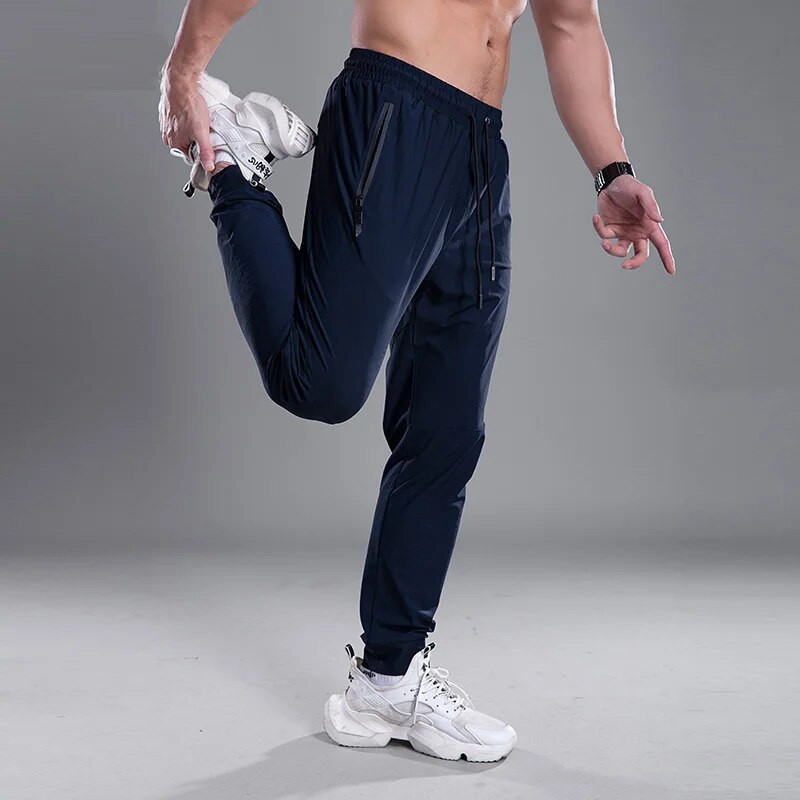 Ανδρικό παντελόνι Quick Dry για τρέξιμο με τσέπες με φερμουάρ Εκπαίδευση Φούτερ για τζόκινγκ Παντελόνι καθημερινής γυμναστικής