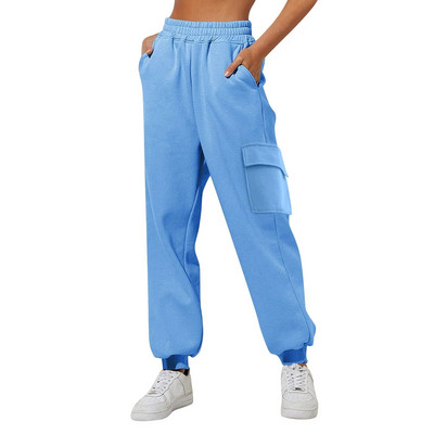 Pantaloni de sport subțiri, largi, cu talie înaltă, jogging, confortabili, cu talie înaltă, pentru femei, cu șnur, pantaloni din lână, pentru femei, scurti