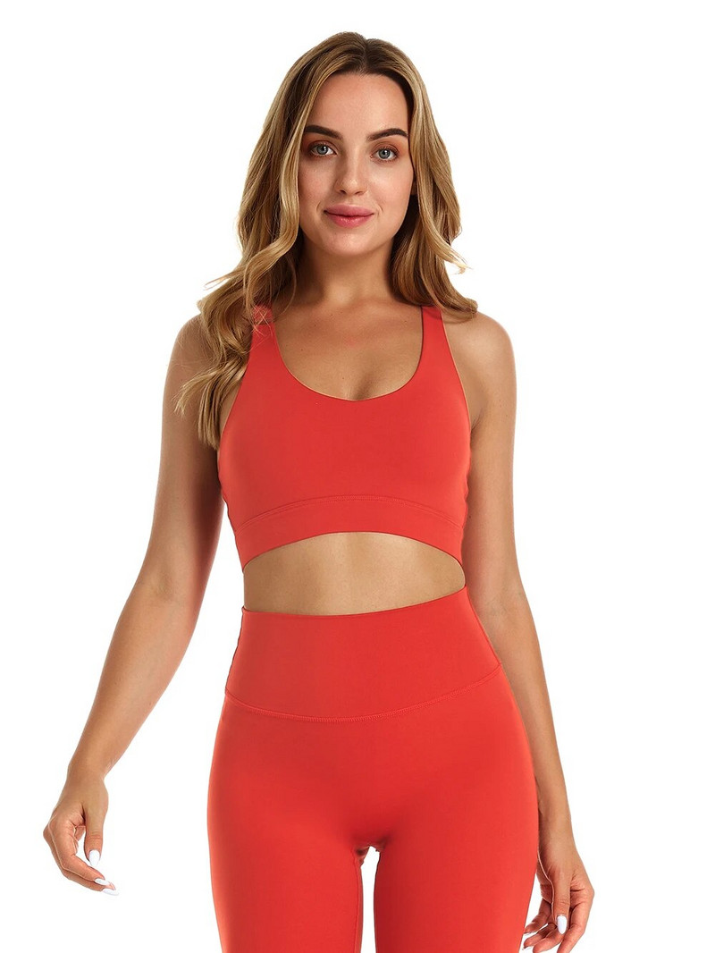 Nepoagym Rhythm Melody ženski sportski grudnjak Buttery Soft Medium Support Push Up grudnjak za vježbanje Izrez na leđima Top grudnjaka za trčanje