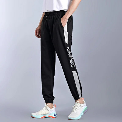 Mărimea M-5XL Pantaloni de sport Jogging pentru bărbați Pantaloni sport alergare Uscare rapidă Antrenament în aer liber Fitness Pantaloni de jogging largi pentru timpul liber