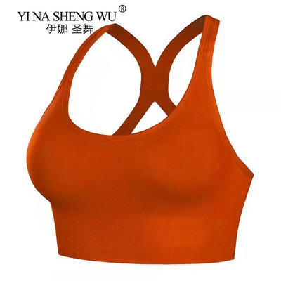 Naiste spordirinnahoidja Push Up Crop Top Naiste Fitness Jõusaali Rinnahoidja Õõnes hingav Jooga Top Seksikas Jooksu Jooga Rinnahoidja Sportlikud spordirõivad