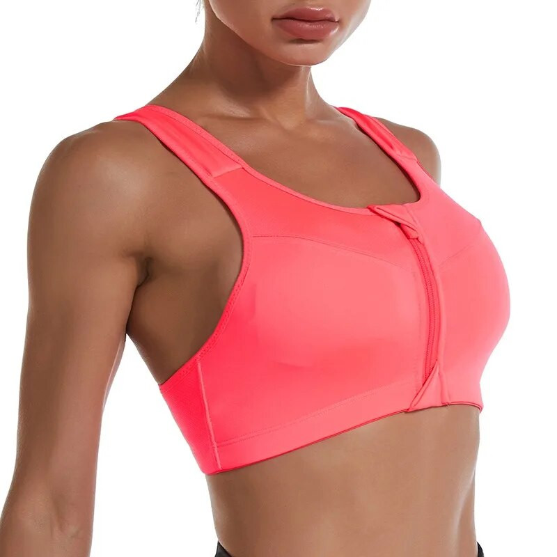 2023. aasta esitõmblukuga naiste spordirinnahoidjad, hingav juhtmevaba polsterdatud push-up sporditopp, jõusaali jooga treeningrinnahoidja spordirinnahoidja topp