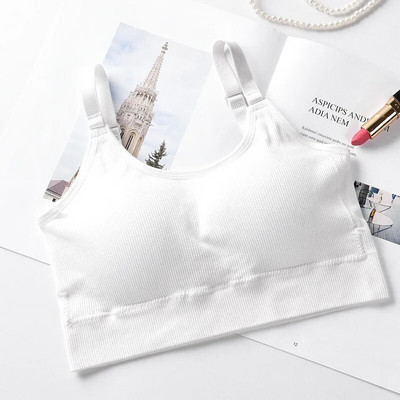 Безшевен спортен сутиен Дамски фитнес топ Йога сутиен за чаша Черен бял Бягане Йога Фитнес топ Дамски Push Up спортен сутиен Топ Bh