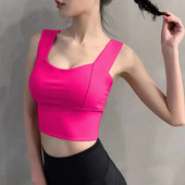 Seksikas spordirinnahoidja ilu seljaosa Naiste Push Up rinnahoidjad Jooksu treening Jõusaal Fitness Treening Crop Tops Lühike Vest Jooga Aluspesu Topid