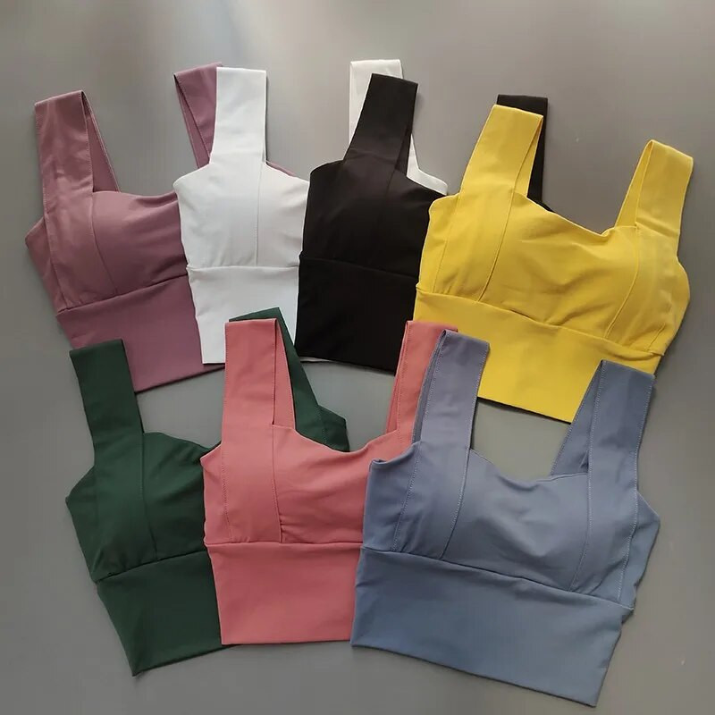 Seksikas spordirinnahoidja ilu seljaosa Naiste Push Up rinnahoidjad Jooksu treening Jõusaal Fitness Treening Crop Tops Lühike Vest Jooga Aluspesu Topid